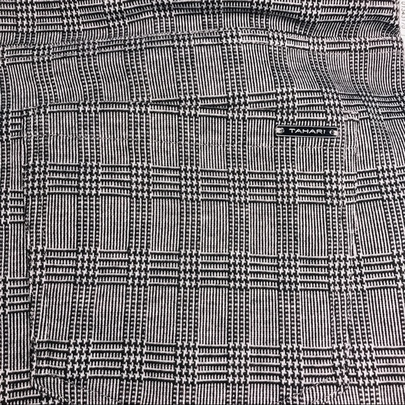 Tahari Mini Glen Plaid Jegging pants Size Large - Picture 10 of 11